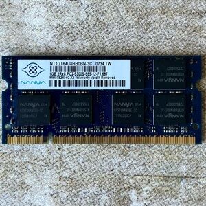 Nanya 1GB DDR2 667MHz‎ PC2-5300S Laptop RAM Memory NT1GT64U8HB0BN-3C